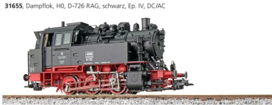 ESU 31655 - H0 - Dampflok BR 80, RAG, Ep. IV - AC/DC-Sound